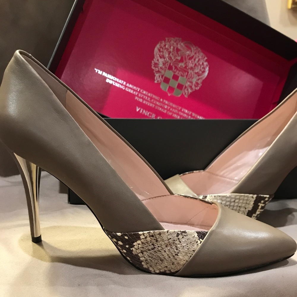 NEW beautiful Vince Camuto leather heels